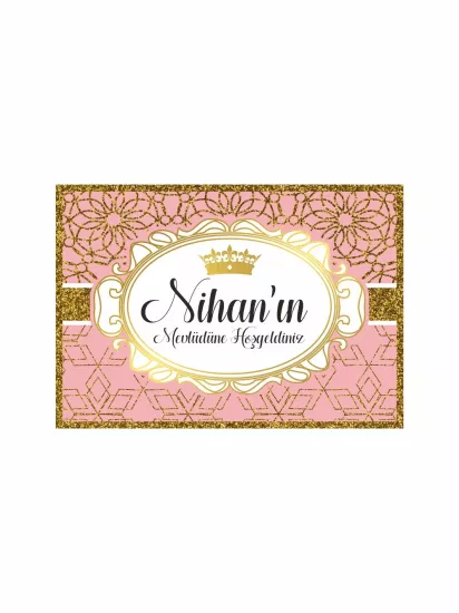 Pembe Gold Bebek Mevlit Afişi Vinil Baskı | Zajabaskı
