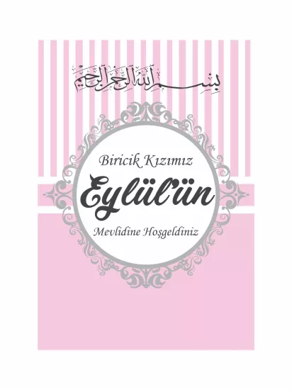 Pembe Gri Bebek Mevlüt Afişi Vinil Baskı | Zajabaskı