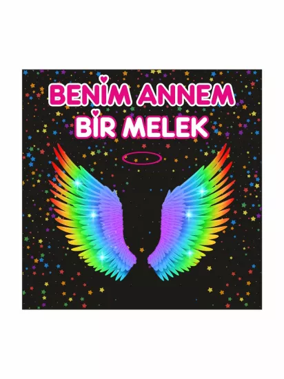 Benim Annem Bir Melek Melek Kanadı Temalı Fotoğraf Çekim Arka Fon Afişi Modelleri ve Fiyatları 