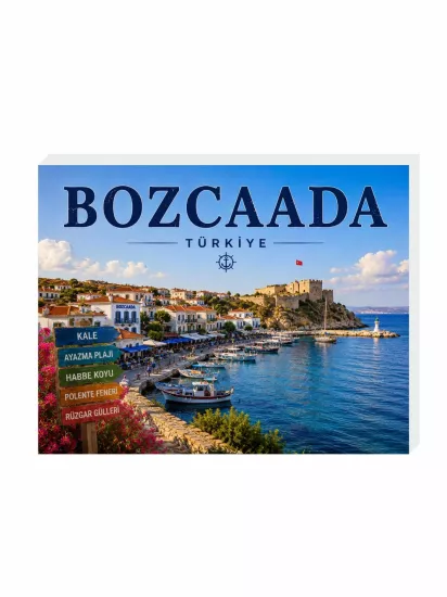 Bozcaada Magnet Buzdolabı Süsü | Dekoratif Ada Magneti | ZajaBaskı