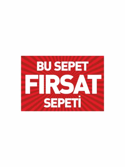 Bu Sepet Fırsat Sepeti PVC Etiket | Mandallı Kampanya Kartı | Zajabaskı