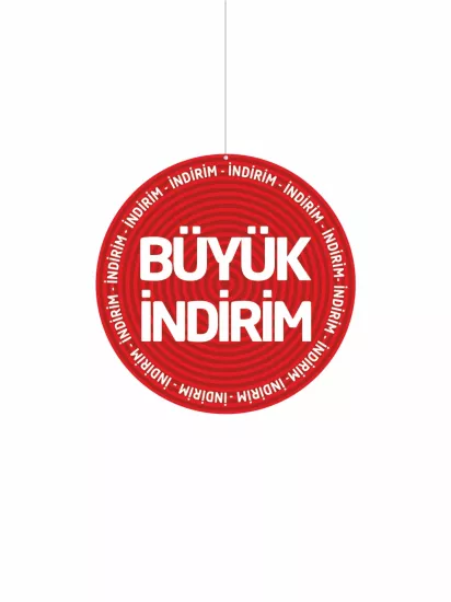 Büyük İndirim Yazılı Mağaza Dönkartı Çift Yön Baskılı 30x30 Modelleri ve Fiyatları | ZajaBaskı