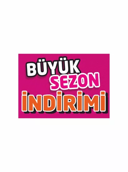 Büyük Sezon İndirimi Afişi Modelleri ve Fiyatları | Mağaza Vinil Branda Baskı Zajabaski