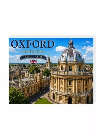 Oxford İngiltere Buzdolabı Magneti | 9x7 cm Hatıra Magnet | Zaja Baskı