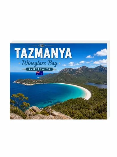 Süs Tazmanya Buzdolabı Magneti | 9x7 cm Hatıra Magnet | Zaja Baskı
