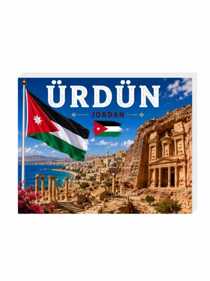 Süs Ürdün Buzdolabı Magneti | 9x7 cm Hatıra Magnet | Zaja Baskı