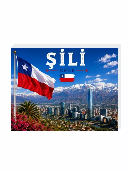 Süs Şili Buzdolabı Magneti | 9x7 cm Hatıra Magnet | Zaja Baskı