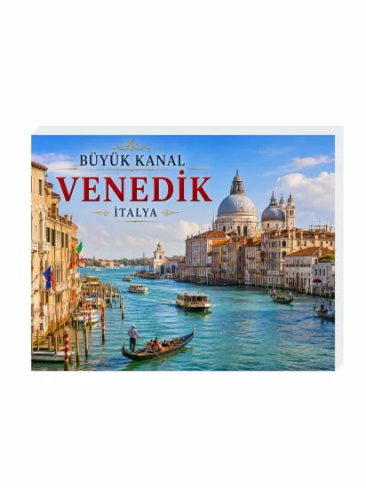 Büyük Kanal Venedik Buzdolabı Magnet Süsü 9x7 cm | Grand Canal Magnet | ZajaBaskı