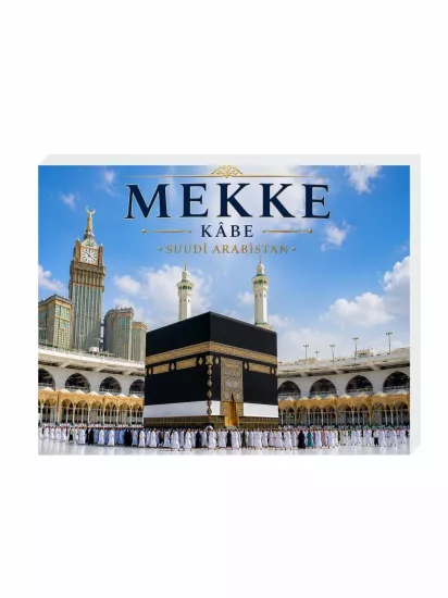 Mekke Kâbe Buzdolabı Magnet Süsü 9x7 cm | Kâbe Hatıra Magneti | ZajaBaskı