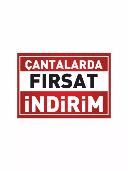 Çantalarda Fırsat İndirim Afişi Modelleri ve Fiyatları | Mağaza Branda Vinil Baskı Zajabaski
