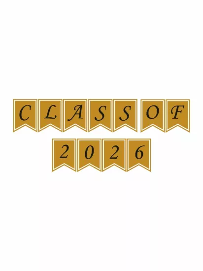 Class Of 2026 Flama Banner Modelleri ve Fiyatları | Gold Renk Mezuniyet Süsleme Zajabaskı