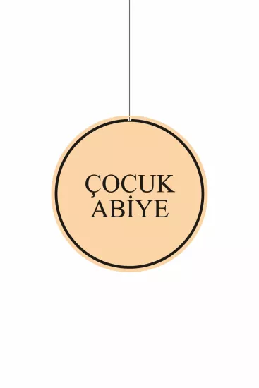 Çocuk Abiye Yazılı Mağaza Dönkart 30x30 cm Modelleri ve Fiyatları | Zajabaskı