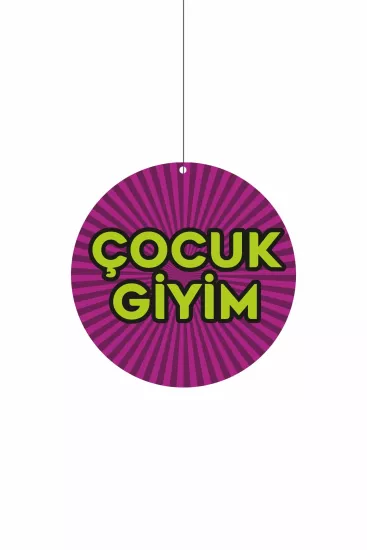 Çocuk Giyim Mağaza Reyon Dönkartı 30x30 cm Modelleri ve Fiyatları | Zajabaskı