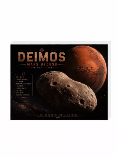 Deimos Mars Uydusu Buzdolabı Magneti | 9x7 cm | Zaja Baskı