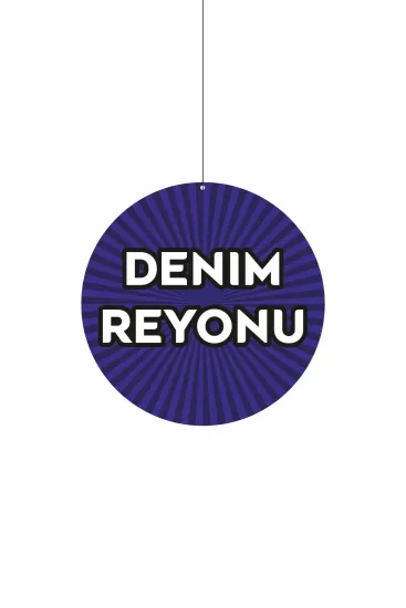 Denim Reyonu Mağaza Dönkart 30x30 cm Modelleri ve Fiyatları | Zajabaskı