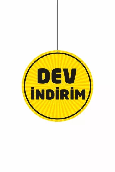 Dev İndirim Mağaza Dönkartı 30x30 cm Modelleri ve Fiyatları | Zajabaskı