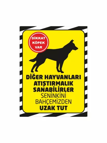 Diğer Hayvanları Atıştırabilir Uyarı Levhası Sarı Zemin Modelleri ve Fiyatları | Zajabaskı