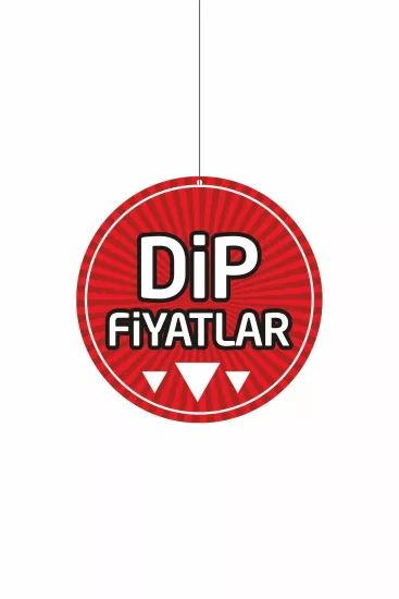 Dip Fiyatlar Yazılı Mağaza İşyeri Dönkartı 30x30 cm Modelleri ve Fiyatları | Zajabaskı