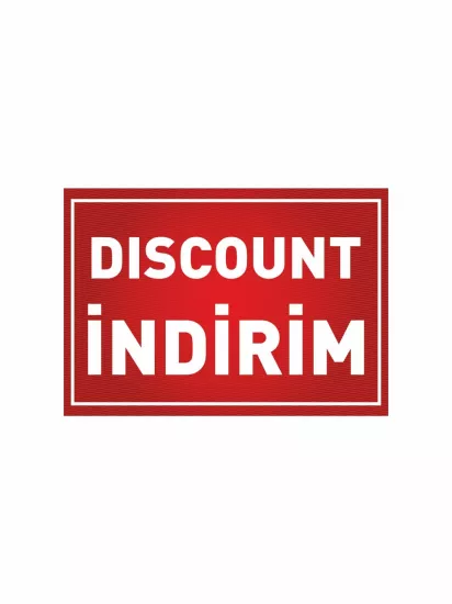 Discount İndirim Afişi Modelleri ve Fiyatları | Mağaza Branda Vinil Baskı Zajabaski