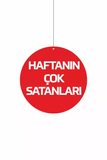 Haftanın Çok Satanları Yazılı Dönkart Çift Yön Baskılı 30x30 cm Modelleri ve Fiyatları | Zajabaskı