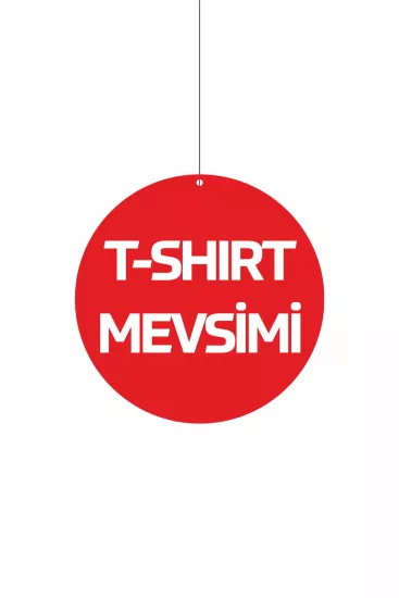T-Shirt Mevsimi Yazılı Dönkart Çift Yön Baskılı 30x30 cm Modelleri ve Fiyatları | Zajabaskı