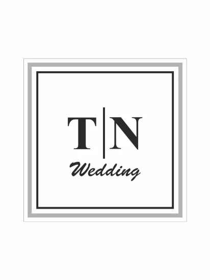 Düğün Pist Yer Kaplama Afişi Minimal Siyah Gri Çerçeveli Modern Monogram Wedding Konsept Modelleri ve Fiyatları | Zajabaskı