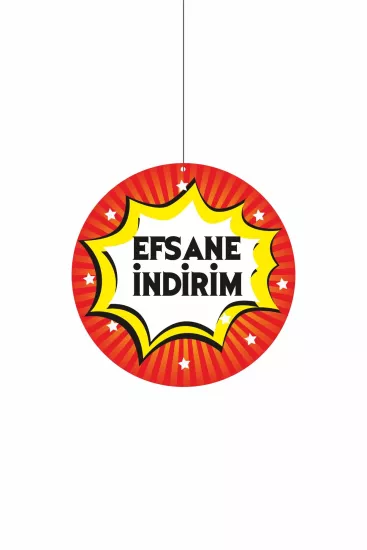 Efsane İndirim Mağaza Dönkartı 30x30 cm Modelleri ve Fiyatları | Zajabaskı