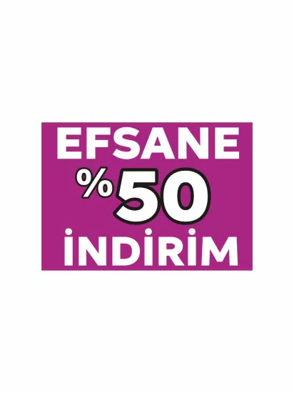 Efsane %50 İndirim Mağaza Afişi Mor Zeminli Modelleri ve Fiyatları | Branda Vinil Baskı Zajabaski