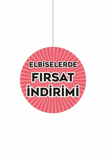 Elbiselerde Fırsat İndirimi Mağaza Dönkartı 30x30 cm Modelleri ve Fiyatları | Zajabaskı