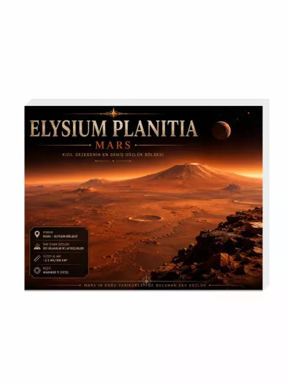 Elysium Planitia Mars Buzdolabı Magneti | 9x7 cm | Zaja Baskı