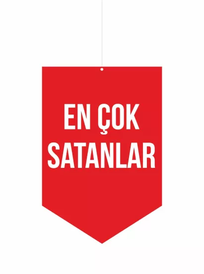 En Çok Satanlar Mağaza Dönkart Foreks 30x20 cm | Satış Noktası Tabelası | ZajaBaskı