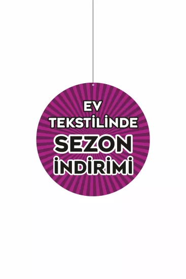 Ev Tekstilinde Sezon İndirimi Mağaza Dönkartı Modelleri ve Fiyatları | Zajabaskı