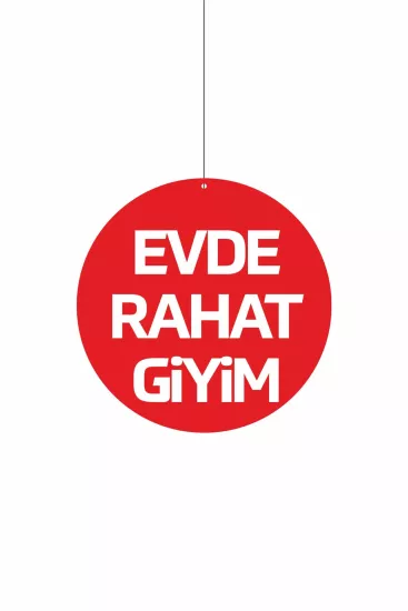 Evde Rahat Giyim Mağaza Dönkartı 30x30 cm Modelleri ve Fiyatları | Zajabaskı