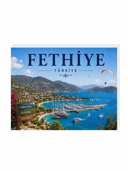 Fethiye Magnet Buzdolabı Süsü | Muğla Tatil Magneti | ZajaBaskı