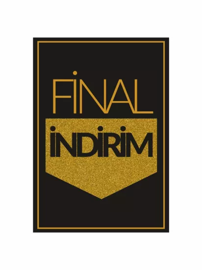 Final İndirim Mağaza Ayaklı Karşılama Panosu | Zajabaskı