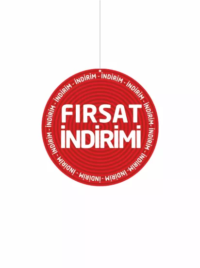 Fırsat İndirim Yazılı Mağaza Dönkartı Çift Yön Baskılı 30x30 Modelleri ve Fiyatları | ZajaBaskı
