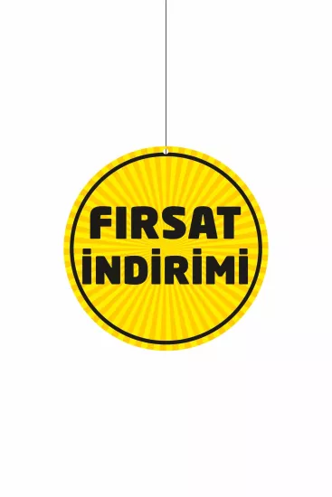 Fırsat İndirimi Yazılı Mağaza Dönkartı 30x30 cm Modelleri ve Fiyatları | Zajabaskı