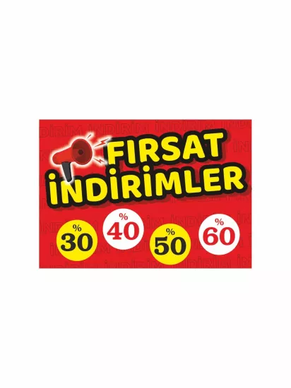Fırsat İndirimler İndirim Oranları Yazılı Mağaza Afişi Modelleri ve Fiyatları | Branda Vinil Baskı Zajabaski