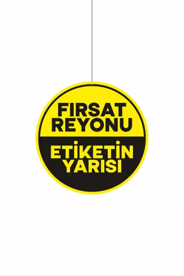 Fırsat Reyonu Etiketin Yarısı Mağaza Dönkartı Modelleri ve Fiyatları | Zajabaskı