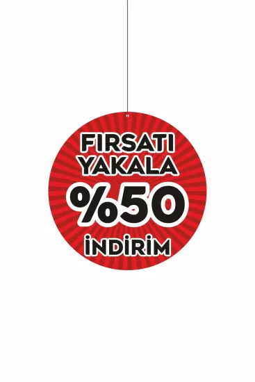 Fırsatı Yakala %50 İndirim Mağaza Dönkartı Modelleri ve Fiyatları | Zajabaskı