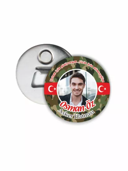 Fotoğraflı Vatan İçin Gidiyorum Asker Hatırası Açacak Magnet Modelleri ve Fiyatları | Zajabaskı