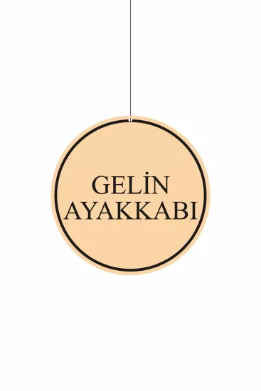 Gelin Ayakkabı Yazılı Mağaza Dönkartı Modelleri ve Fiyatları | Zajabaskı