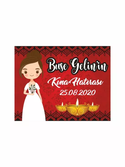 Gelin Kına Hatıra Magneti Kına Mum Gelin Konsept Modelleri ve Fiyatları | Zajabaskı