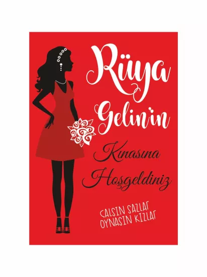 Gelin Kına Hatırası Kına Salonu Davetli Karşılama Ayaklı Pano Modelleri ve Fiyatları | Zajabaskı