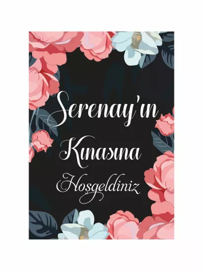 Gelin Kınası Ayaklı Karşılama Panosu Soft Çiçekler Zemin Modelleri ve Fiyatları | Zajabaskı