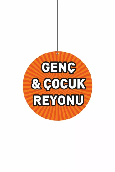 Genç ve Çocuk Reyonu Yazılı Mağaza Dönkartı Modelleri ve Fiyatları | Zajabaskı
