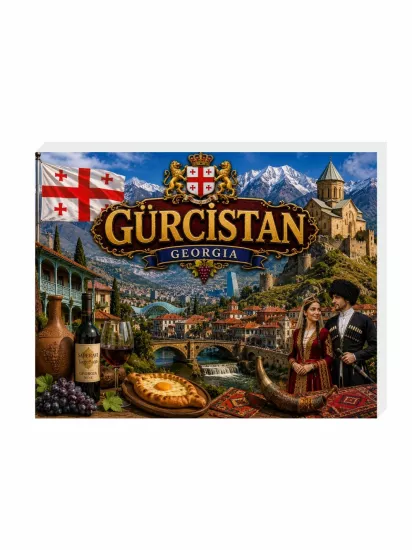 Gürcistan Buzdolabı Süsü Magnet | Gürcistan Hatıra Magnet | ZajaBaskı