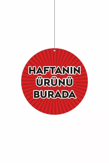 Haftanın Ürünü Burada Mağaza Dönkartı Çift Yön Baskılı Modelleri ve Fiyatları | Zajabaski.com Online Shop