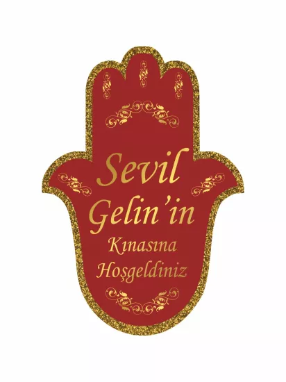 Henna El Konsept Kına Gecesi Ayaklı Karşılama Panosu Modelleri ve Fiyatları | Zajabaskı