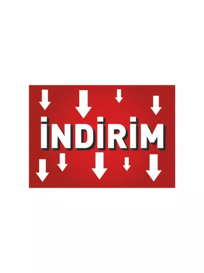 Ok Zeminli İndirim Afişi Modelleri ve Fiyatları | Mağaza Branda Vinil Baskı Zajabaski